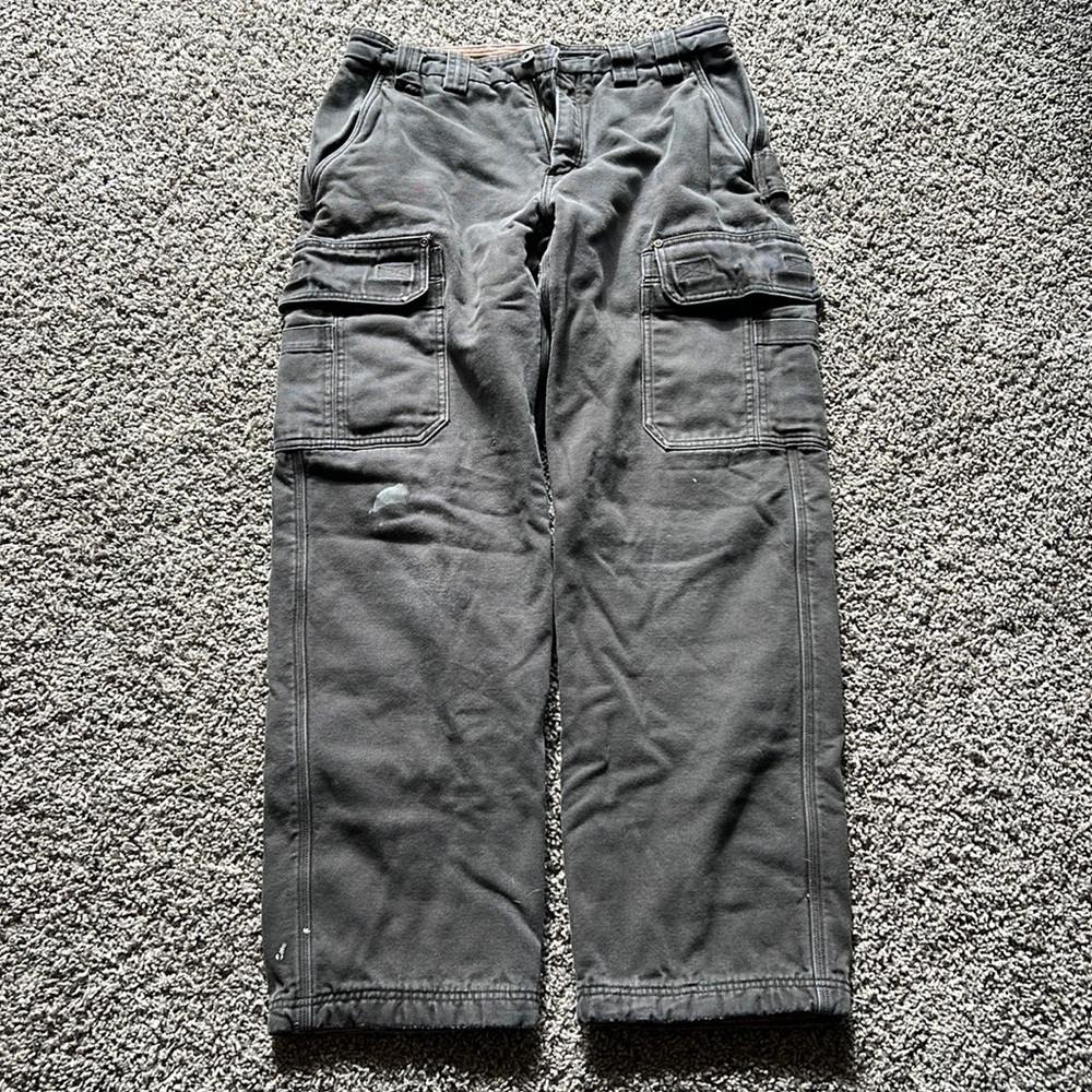 Men’s Fleece Lined, Cargo Work Pants